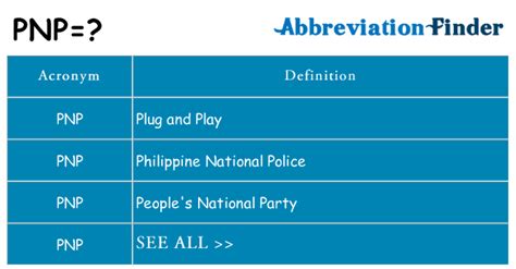 pnp meaning slang|what does pnp stand for.